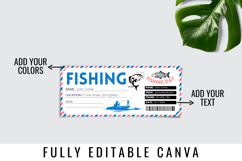 Printable Fishing Trip Ticket Canva Editable Templates Product Image 7