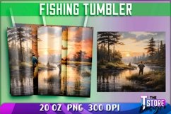 Fishing Tumblers Wrap 20 oz. PNG|PNG File|Fishing PNG v.2 Product Image 2