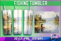 Fishing Tumblers Wrap 20 oz. PNG|PNG File|Fishing PNG v.2 Product Image 7