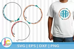 Fishing Rods Svg | Fishing Pole Monogram Frames Svg Product Image 1