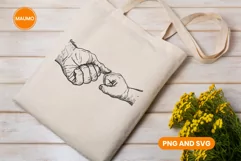 Fist Bump dad and baby, Father's Day Png Product Image 2