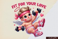 Cute Valentine&#039;s day Sublimation BUNDLE PNG. Product Image 14