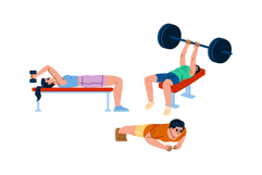 chinup fitness exercises arm vector Product Image 1