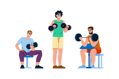 dip fitness exercises arm vector Product Image 1