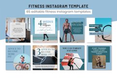 Editable Fitness Instagram Post Template Business, Canva Product Image 4