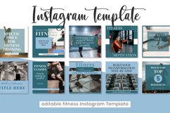 Editable Fitness Instagram Post Template Business, Canva Product Image 3