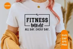 Fitness mode, gym svg sports quote Product Image 1