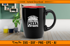Fitness Whole Pizza In My Mouth Funny SVG Design Product Image 3