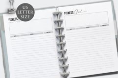 Letter Size Fitness Planner Product Image 1