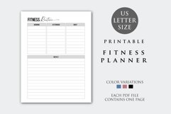 Letter Size Fitness Planner Product Image 2