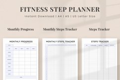 Fitness Step Planner | Fitness Log | Fitness Challenge Product Image 6