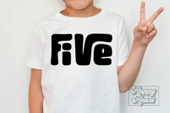 Five SVG - 5th Birthday Boy Girl - Fifth Birthday Shirt PNG Product Image 2