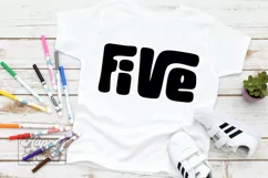 Five SVG - 5th Birthday Boy Girl - Fifth Birthday Shirt PNG Product Image 3