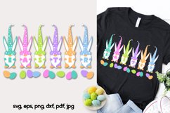 Easter Gnomes SVG cutting files for t-shirt. Bunny gnome svg Product Image 1