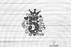 I'm five Cutting file SVG DXF Product Image 1
