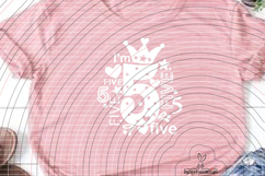 I'm five Cutting file SVG DXF Product Image 4