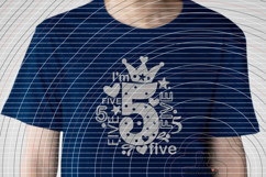 I'm five Cutting file SVG DXF Product Image 3