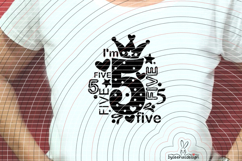 I'm five Cutting file SVG DXF Product Image 2