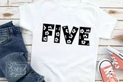 5th Birthday Girl Flower SVG - Floral Five 5 Birthday Girl Product Image 2