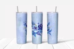 Roses Sublimation tumbler ,Winter tumbler,Skinny tumbler Product Image 3