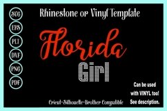 Florida Girl - Vinyl and Rhinestone SVG Template Product Image 1