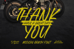 Flackin Bruska Modern Brush Font Product Image 15