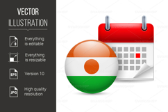 Icon of National Day in Niger Product Image 1