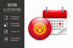 Icon of National Day in Kyrgyzstan Product Image 1