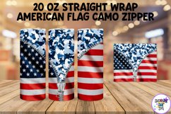 American Flag and Camouflage Zipper Tumbler Wrap Bundle Product Image 6