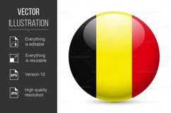Round glossy icon of Belgium Product Image 1