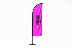 Vertical Flag PSD Mockup Product Image 1