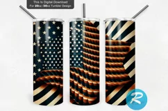 American Flag Star 20oz/30oz Skinny Tumbler Product Image 1