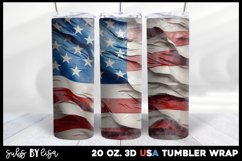 American Flag | 4th of July | 3d Tumbler Wrap 20 oz Product Image 1