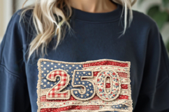 USA 250th Anniversary PNG, America 250 Flag 1776-2026 Product Image 4