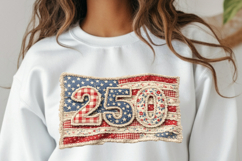 USA 250th Anniversary PNG, America 250 Flag 1776-2026 Product Image 2