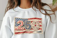 USA 250th Anniversary PNG, America 250 Flag 1776-2026 Product Image 2