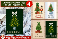 Christmas Garden Flag, Cristmas Tree, Merry Christmas Product Image 1