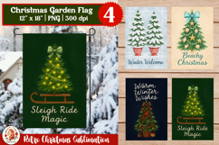 Christmas Garden Flag, Cristmas Tree, Merry Christmas Product Image 1