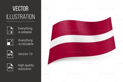 State flag Latvia. Product Image 1