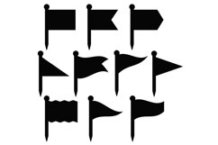 Flag pins svg, flags svg, flags dxf, flags template, Cricut Product Image 2