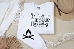 Faith Ignites The Spark Sleeve SVG, Christian SVG Design Product Image 3