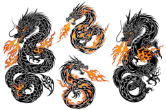 7 Flaming dragon tattoo Product Image 2