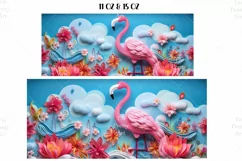Flamingo Mug Wrap Sublimation Designs, 3d Mug, Flamingo Png