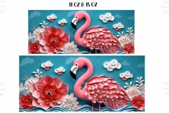 Flamingo Mug Wrap Sublimation Designs, 3d Mug, Flamingo Png