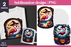 Gothic Halloween t-shirt, Halloween Glam Flamingo vampire Product Image 1