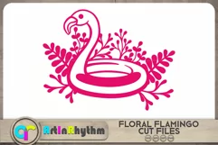 Summer floral flamingo SVG Cut files Product Image 1