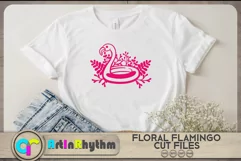 Summer floral flamingo SVG Cut files Product Image 2