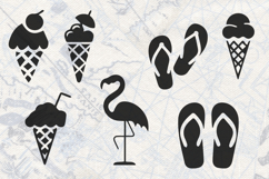 Flamingo Ice Creams Flip Flops Collection SVG Product Image 1