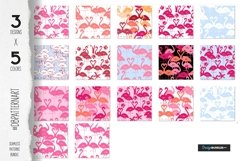 Flamingo svg pattern Tropical summer print Product Image 4