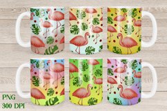 Flamingo mug design | Summer mug sublimation Product Image 1